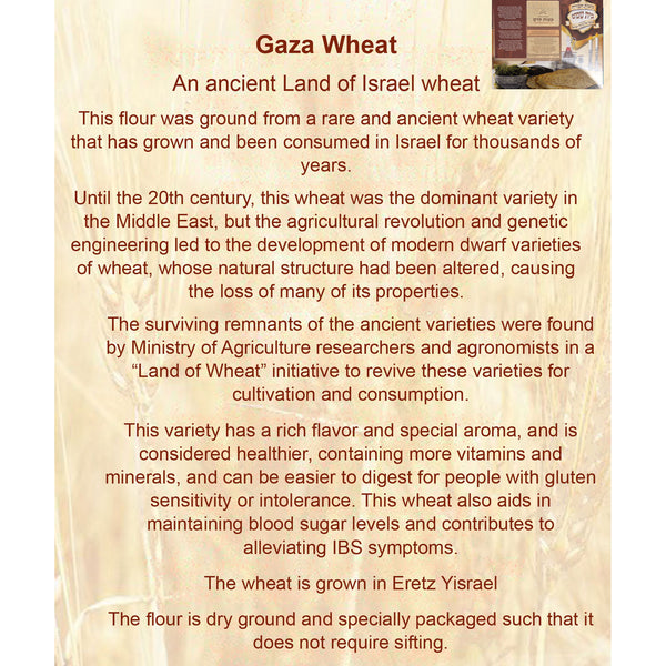 Matzot Kedem Hand Organic  Ancient Grain Gaza Wheat Thin 1 kg